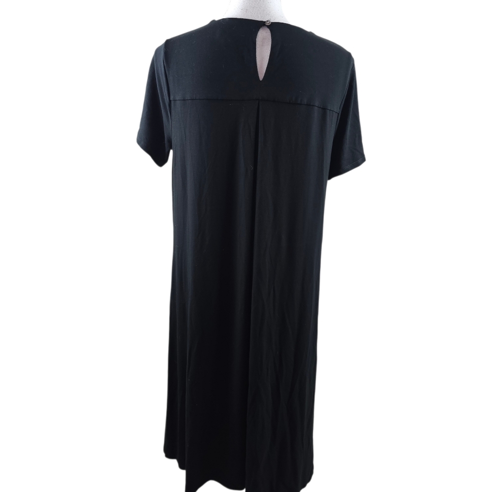 J. Jill Wherever Collection Black Tee Shirt Dress In M - Picture 5 of 8